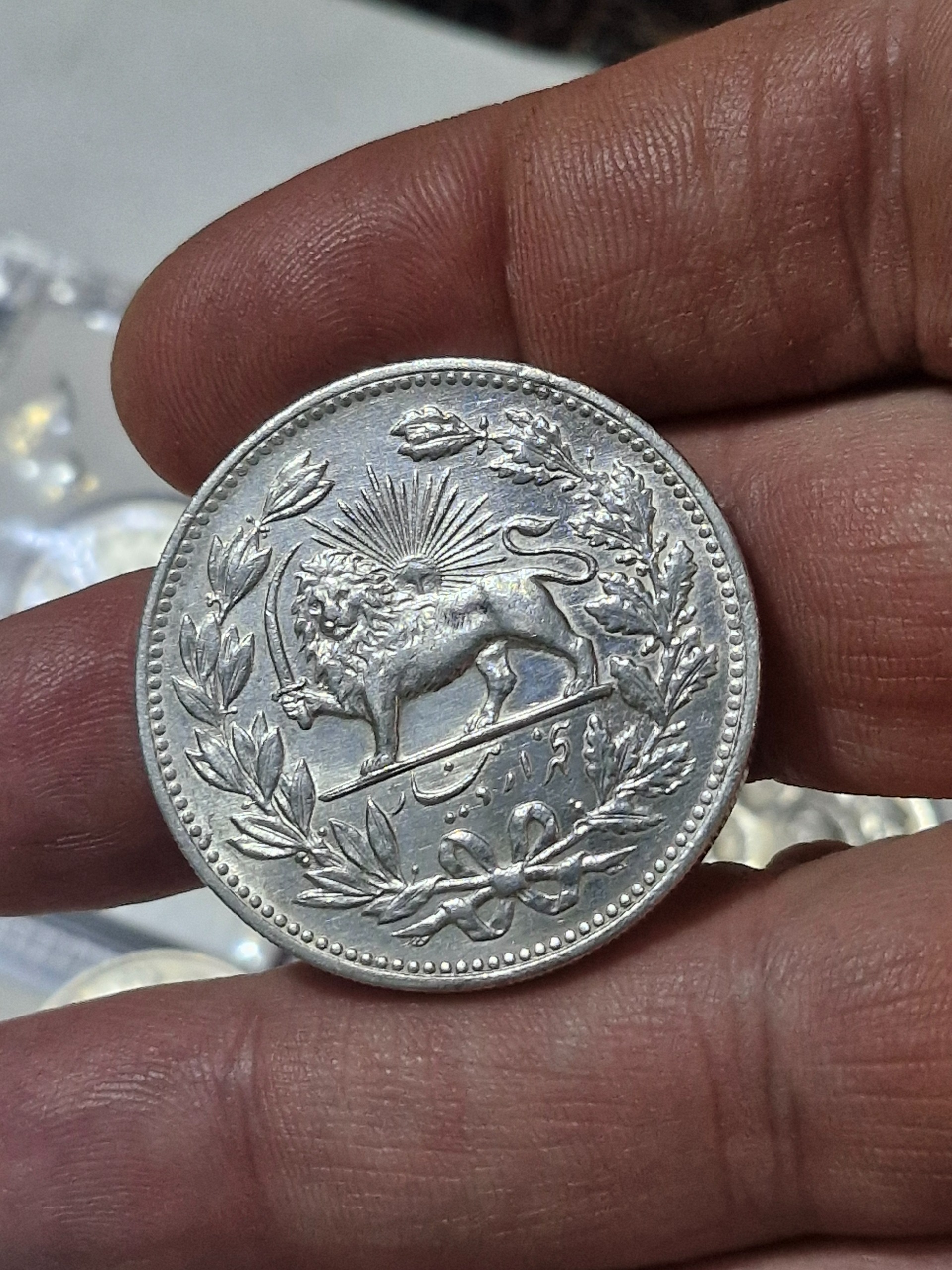 پنج هزار دیناری خطی مظفرالدین شاه