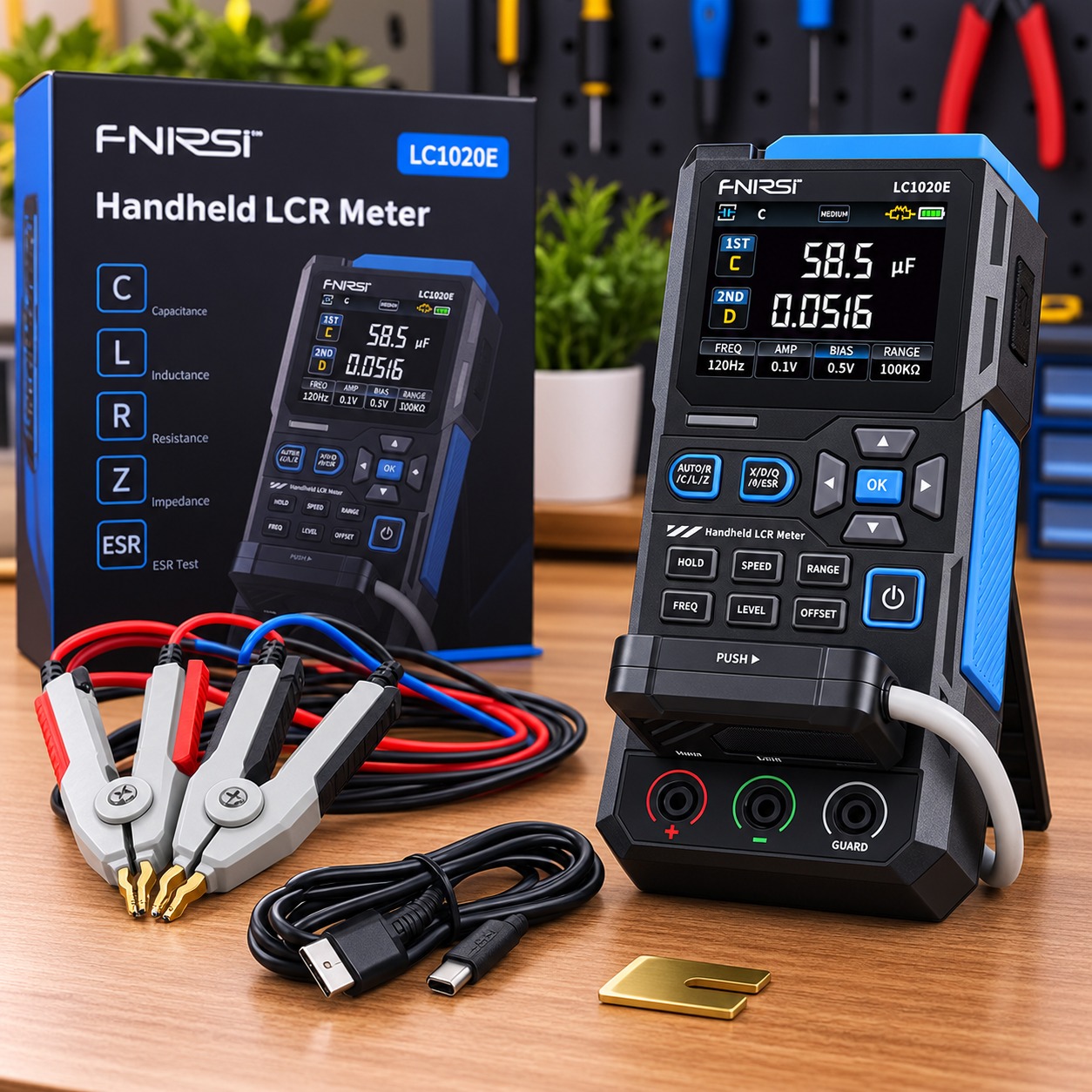 فروش LCR متر دیجیتال FNIRSI مدل LC1020E