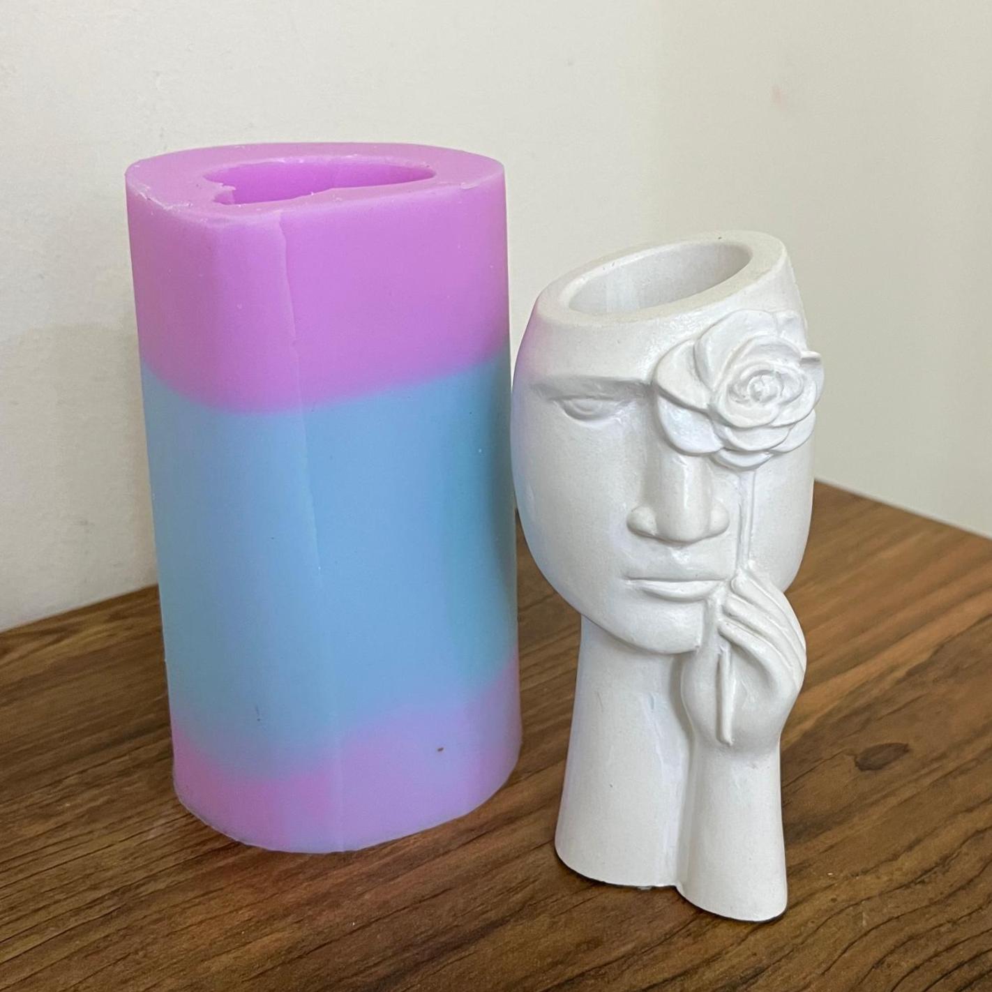 قالب سیلیکونی گلدان احساس (صورت)