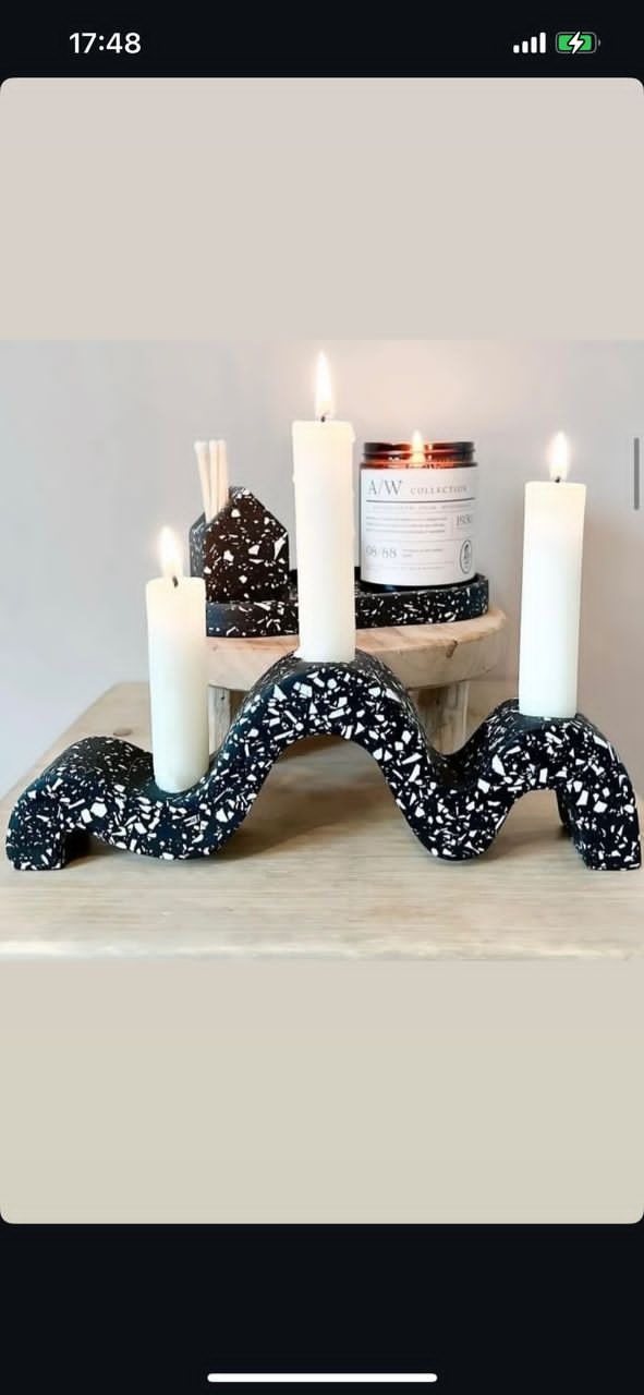 قالب سیلیکونی جاشمعی موج