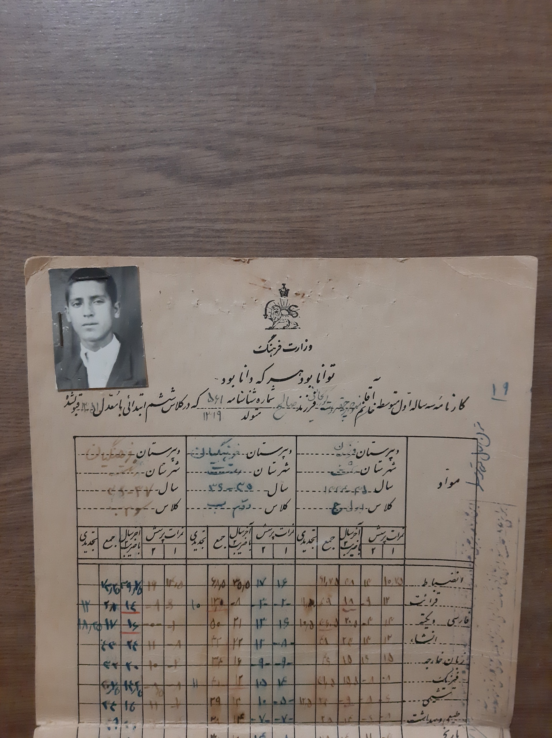 دو عدد کارنامه پهلوی کمیاب
