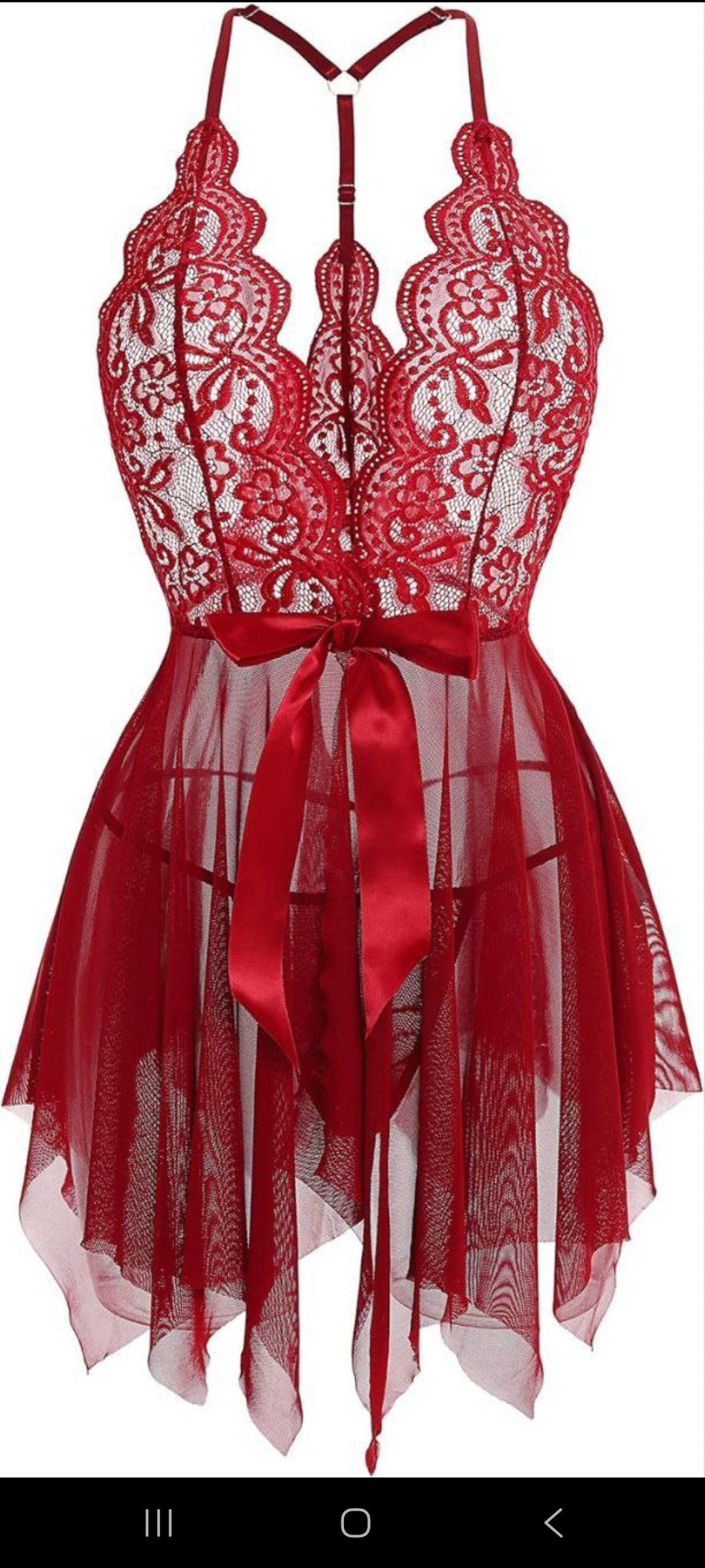 لباس خواب فانتزی ویتاریتا 223. قرمز