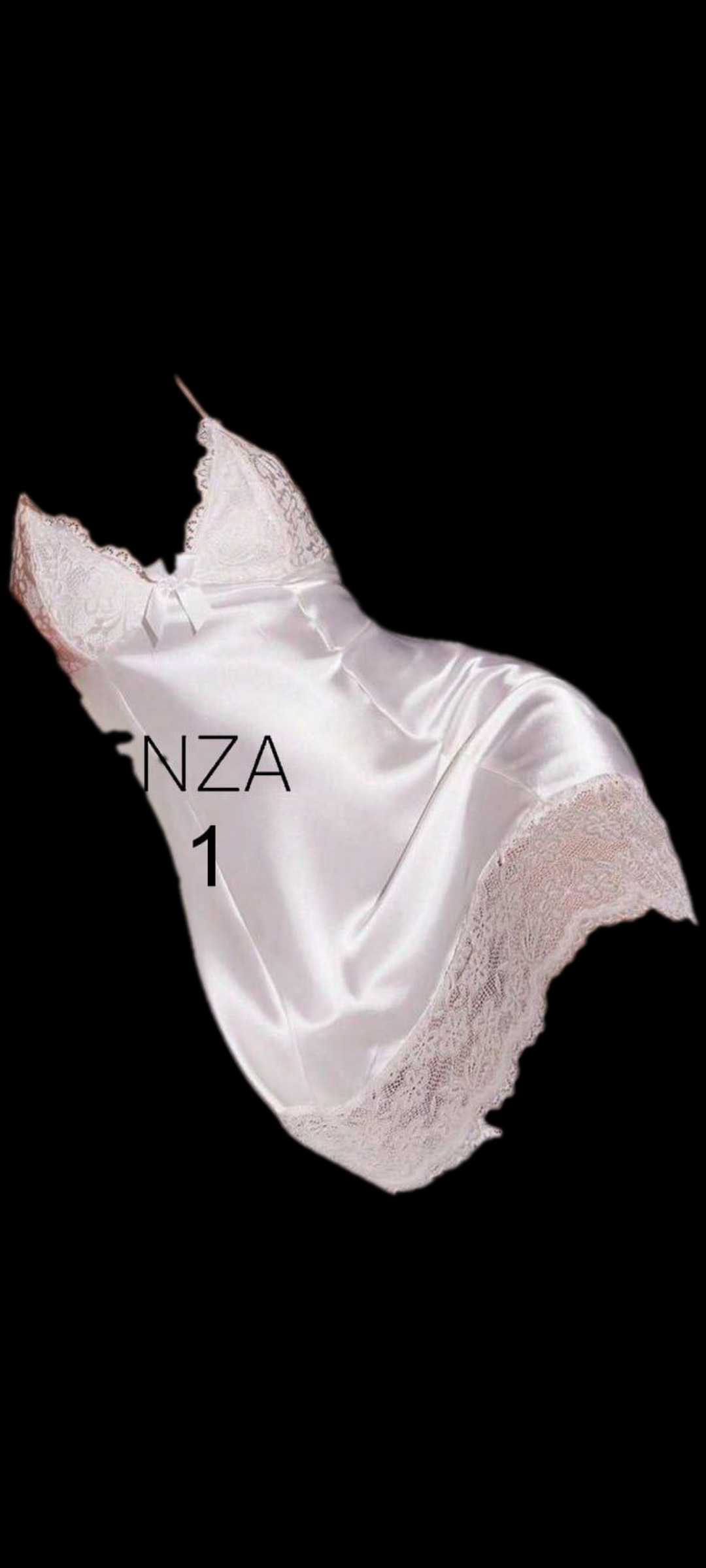 لباس خواب ساتن لورنزا/ سفید / L