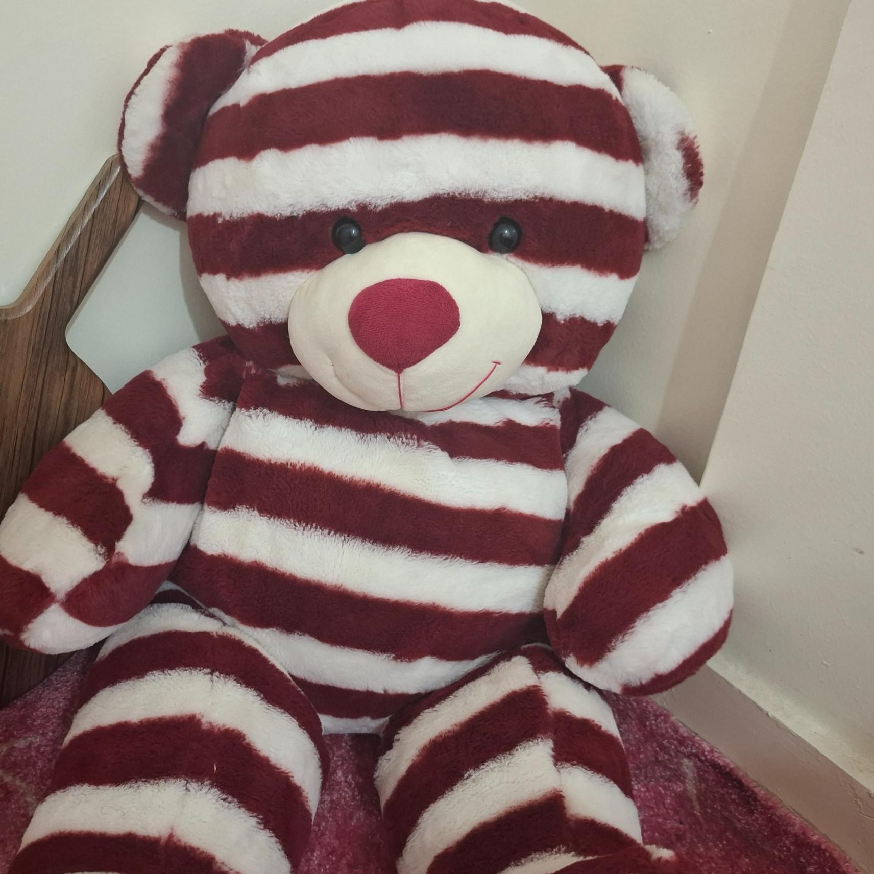 عروسک خرسی راه راه