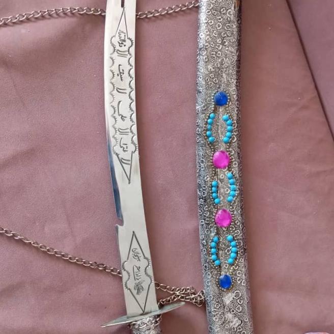 شمشیر کلکسیونی دست ساز استیل طرح ذولفقار