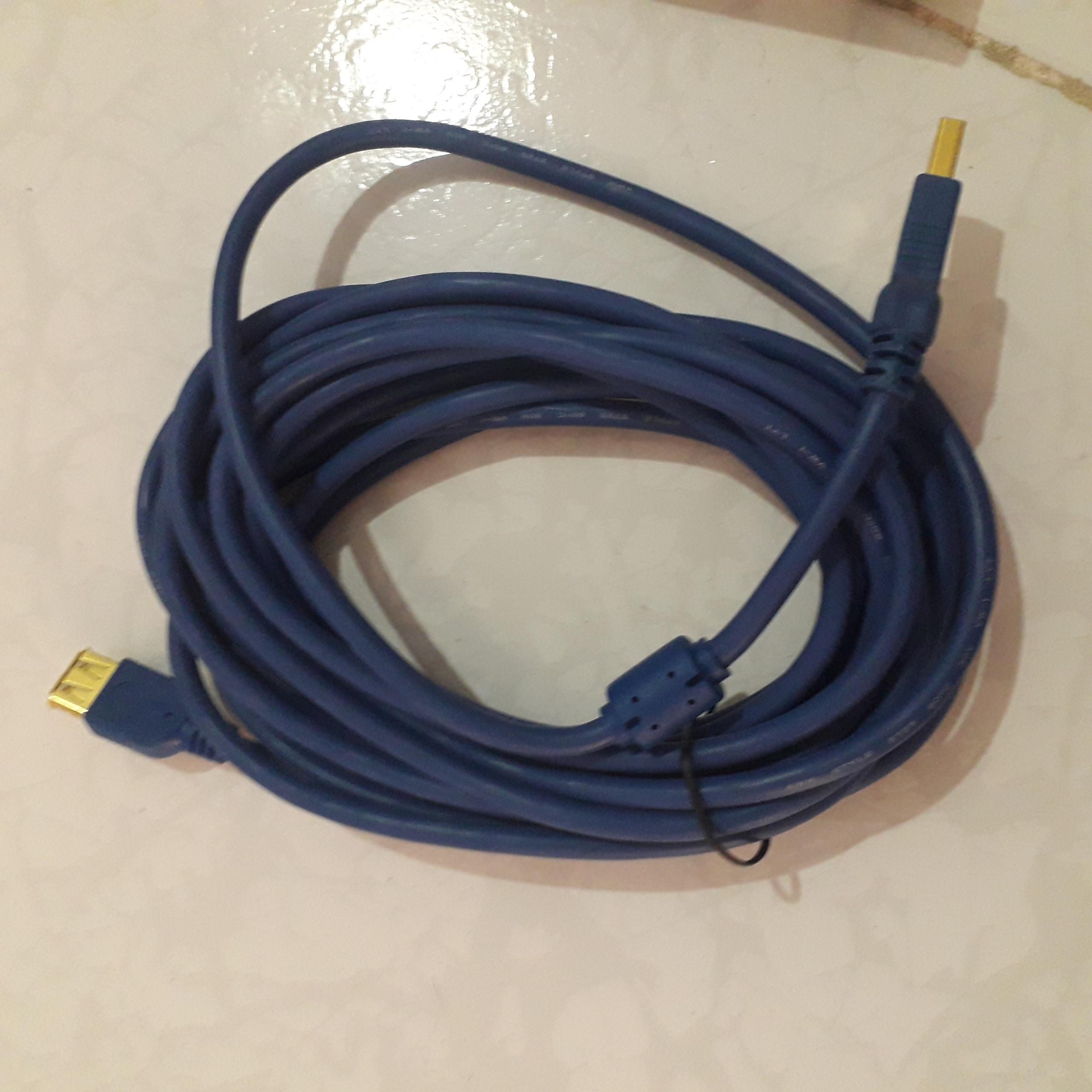 کابل Usb روکش دار طلایی