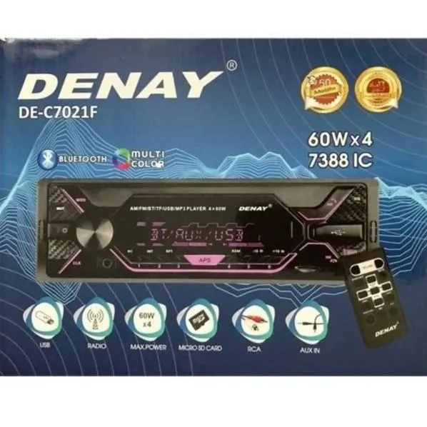 پخش ضبط خودرو denay بلوتوثی اورجینال اکبند