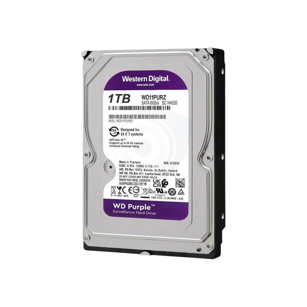 هارد اینترنال 1 ترا وسترن مدل بنفش ظرفیت HDD 1T