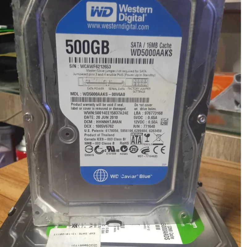 هارد 500 گیگ وسترن آبی معیوب HDD 500G Western Blue