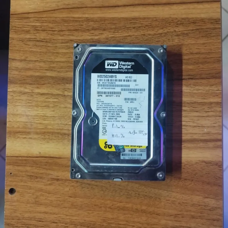 هارد 250 گیگابایت وسترن دیجیتال HDD 250G Western