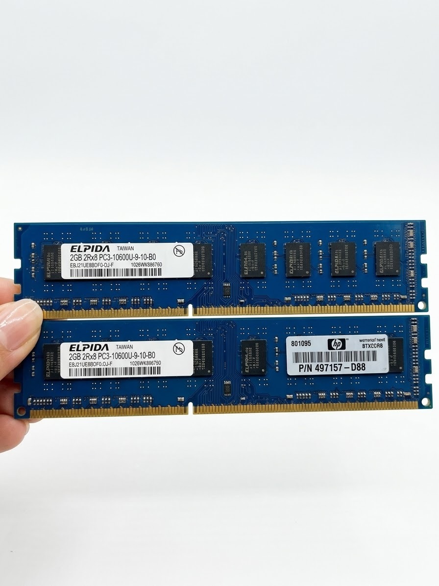 رم 4 گیگ کامپیوتر RAM 4G DDR3 Elpida (2عدد 2 گیگ)
