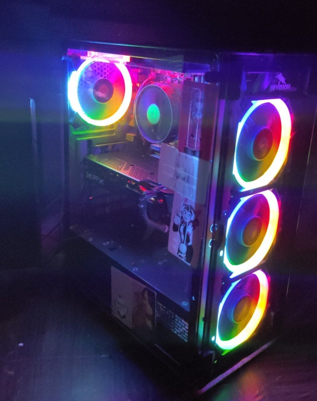 کیس گیمینگ با گرافیک RX 580 یا RTX 2060 S