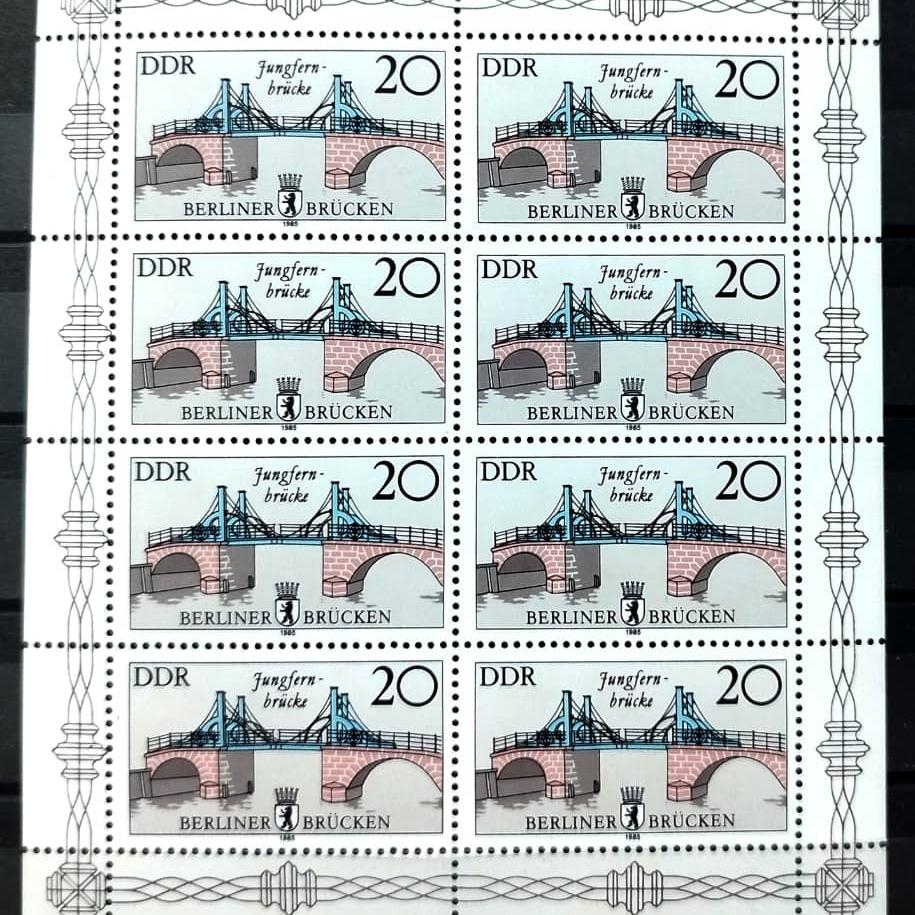 تمبر مینی شیت پل های تاریخی برلین