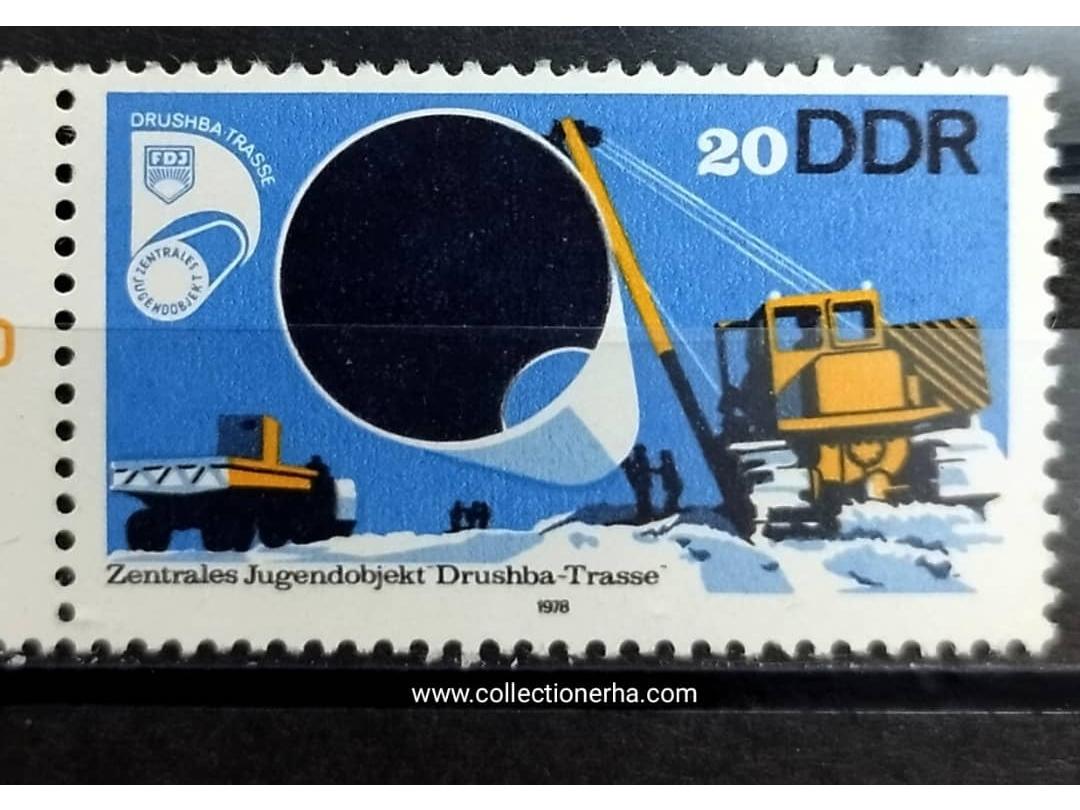 تمبر ساخت خط لوله گاز از اورنبورگ تا مرز روسیه