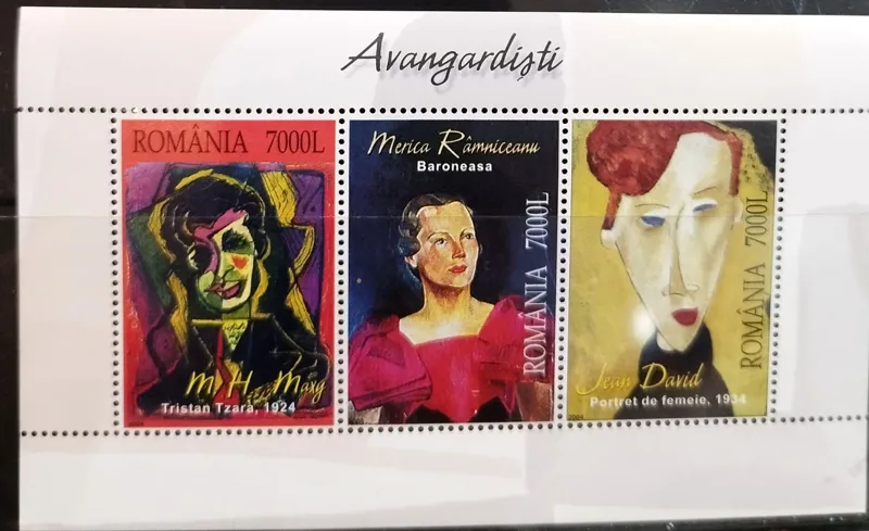 تمبر تابلویی آثار نقاشی مدرن 2004