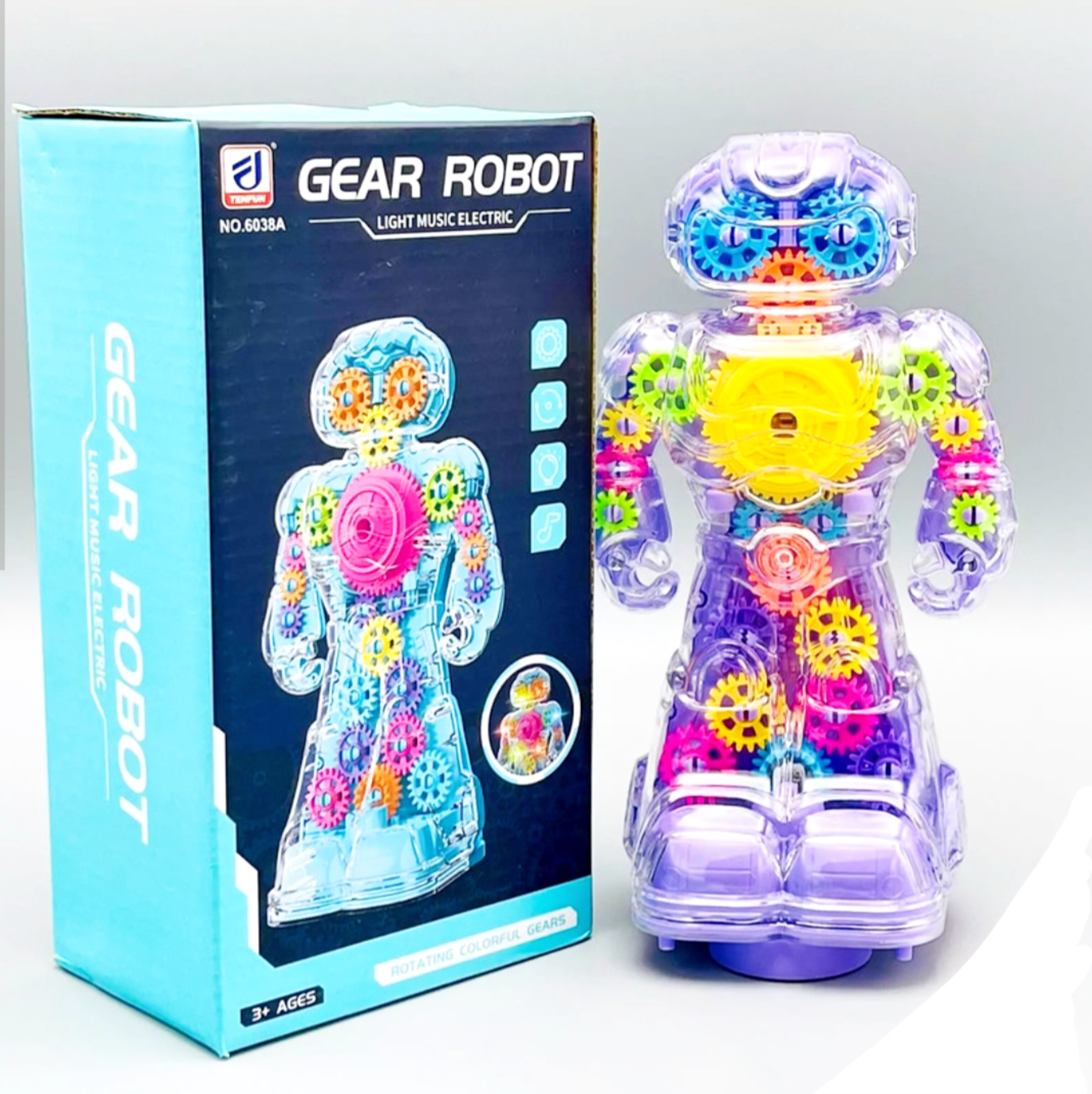 اسباب بازی رباط چرخ دنده ای باتری خور