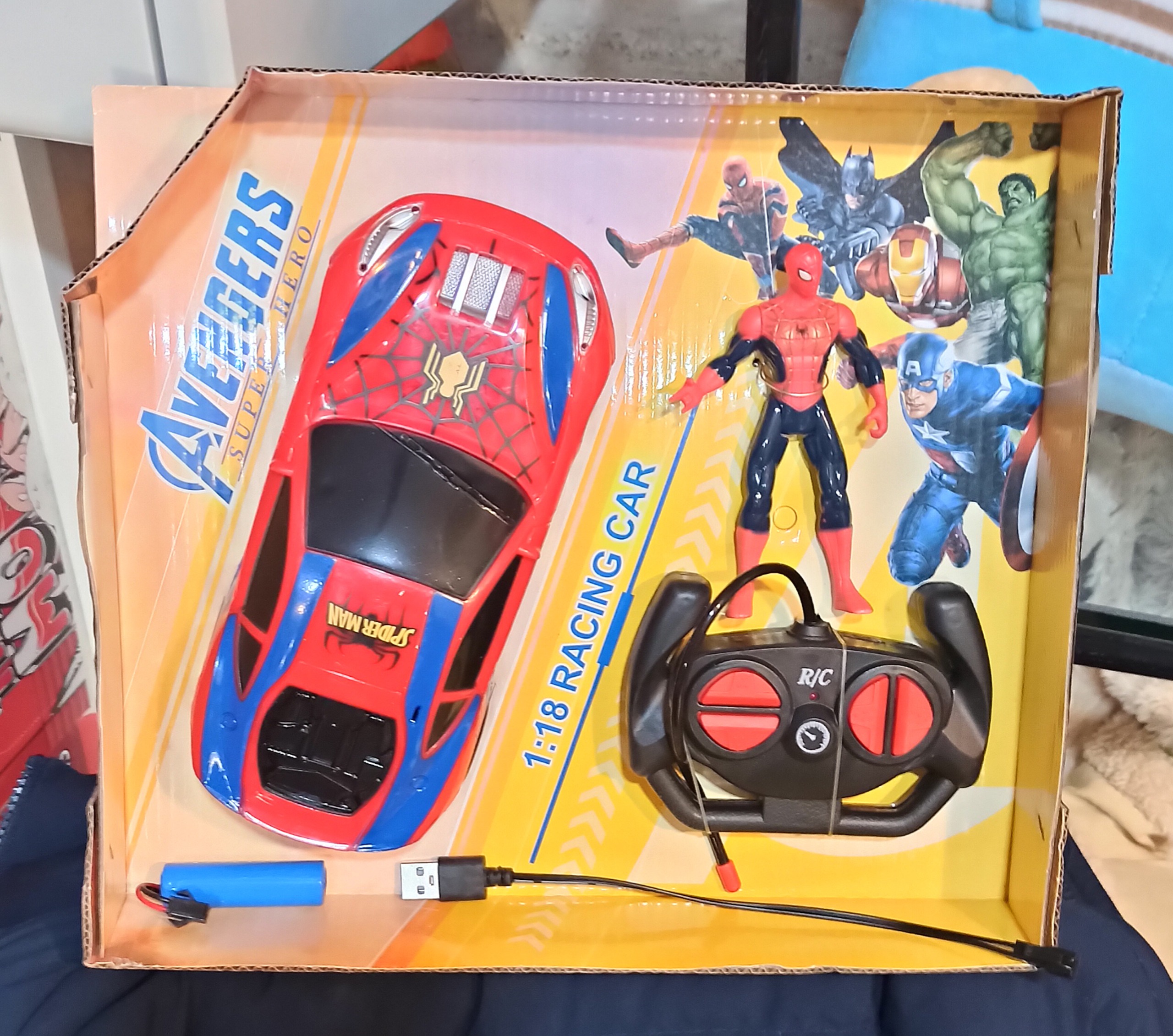 اسباب بازی ماشین کنترل شارژی اسپایدرمن