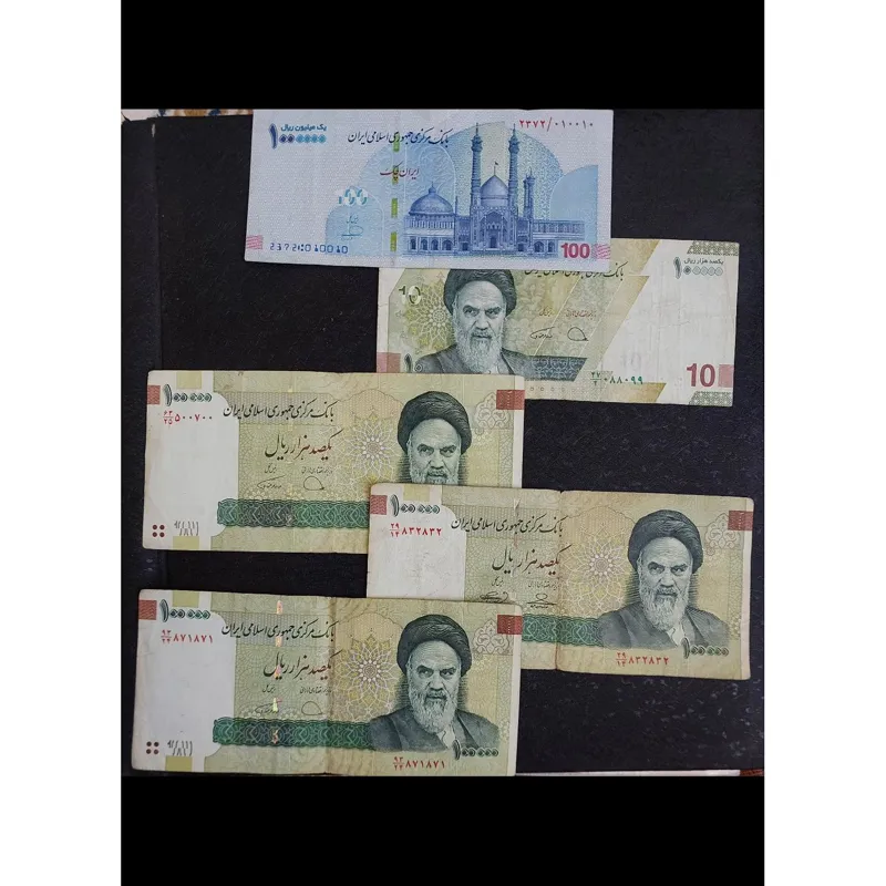 5 برگ اسکناس شماره خوب با 8 برگ اسکناس هدیه