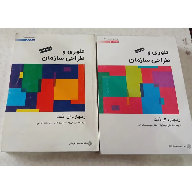 تئوری و طراحی سازمان، ریچارد ال.دفت، جلد 1و2