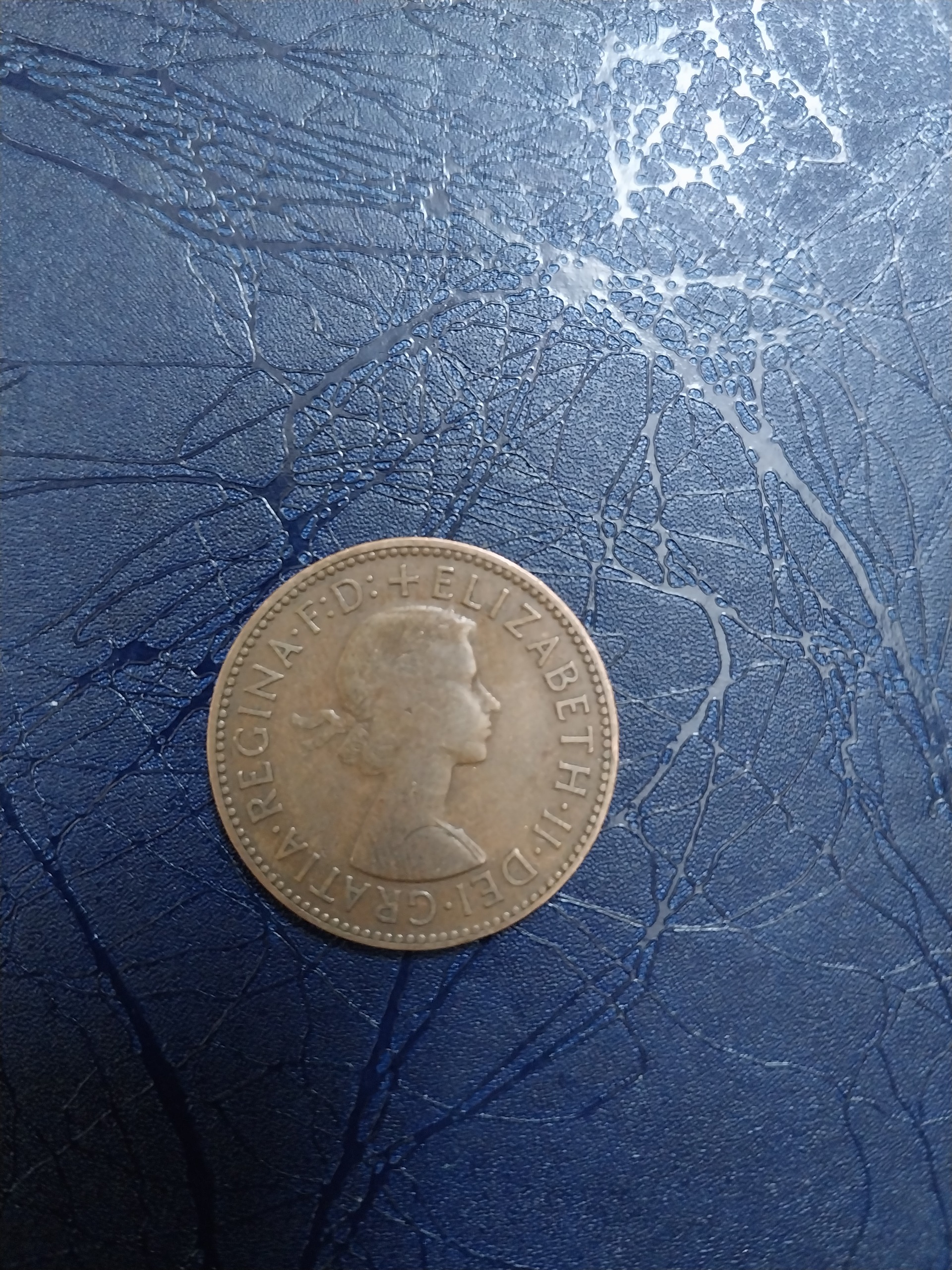 یک عدد نیم پنی انگلیس قدیمی