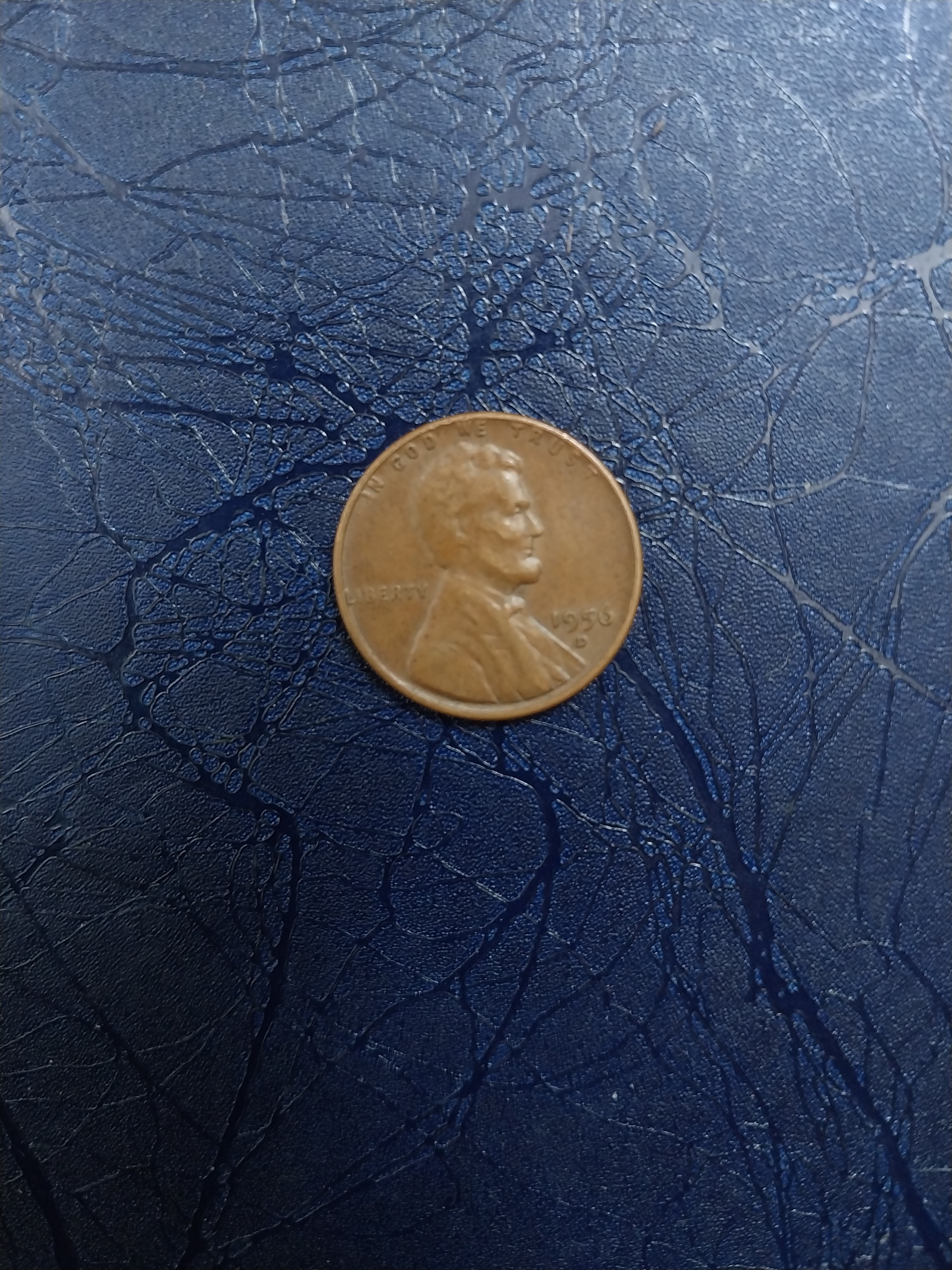 یک عدد وان سنت قدیمی 1956با علامت D