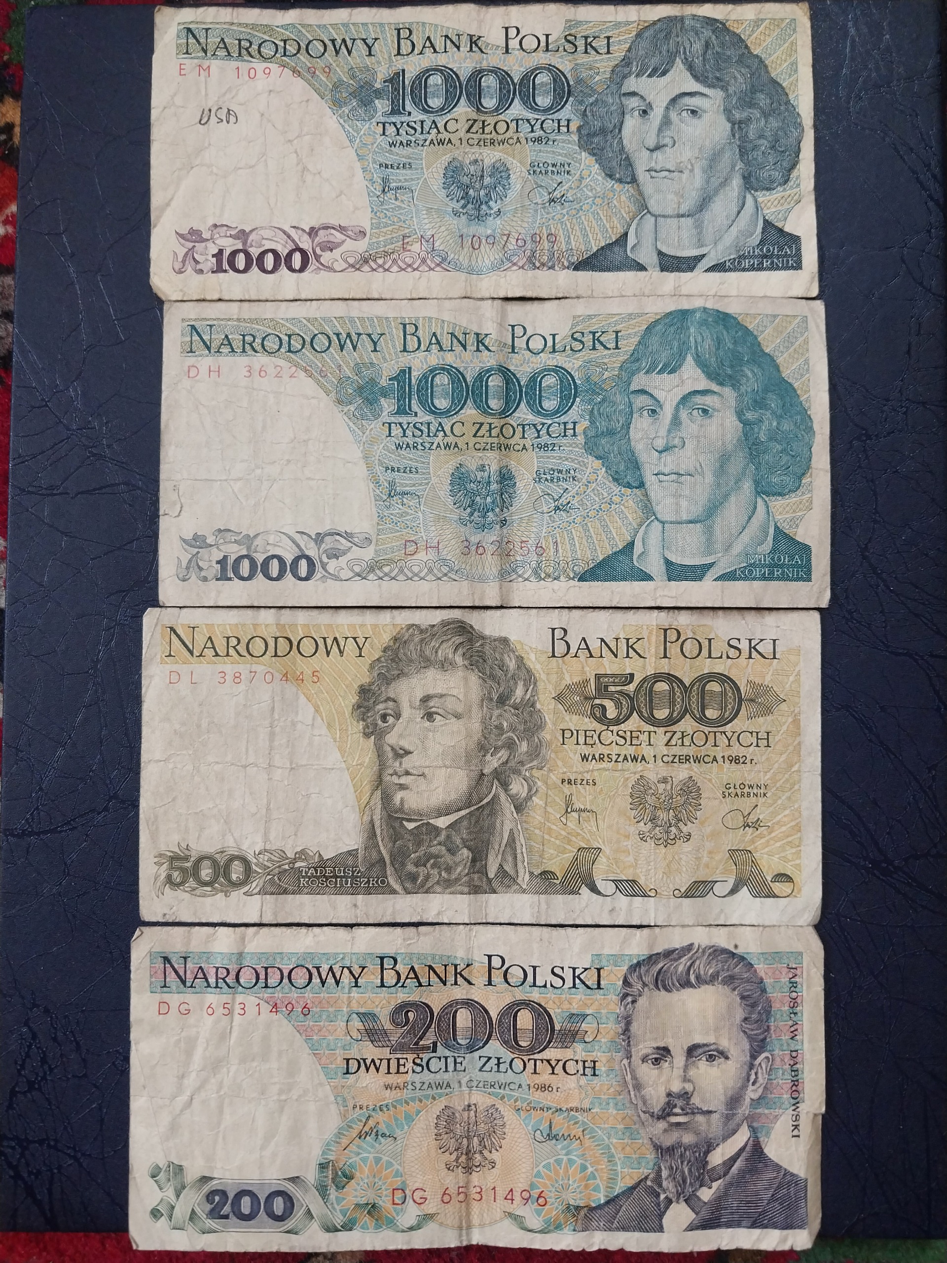 4 برگ اسکناس لهستان