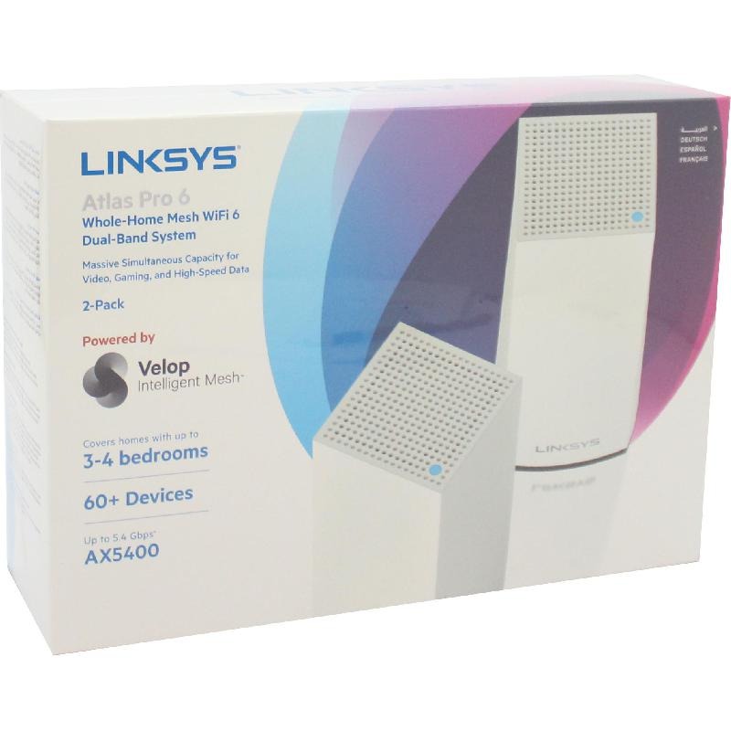مش وایفای Linksys Atlas Pro 6 بسته 2تایی