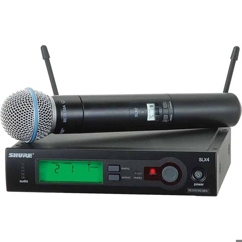 میکروفون حرفه ای Shure Beta 58A همراه با گیرنده