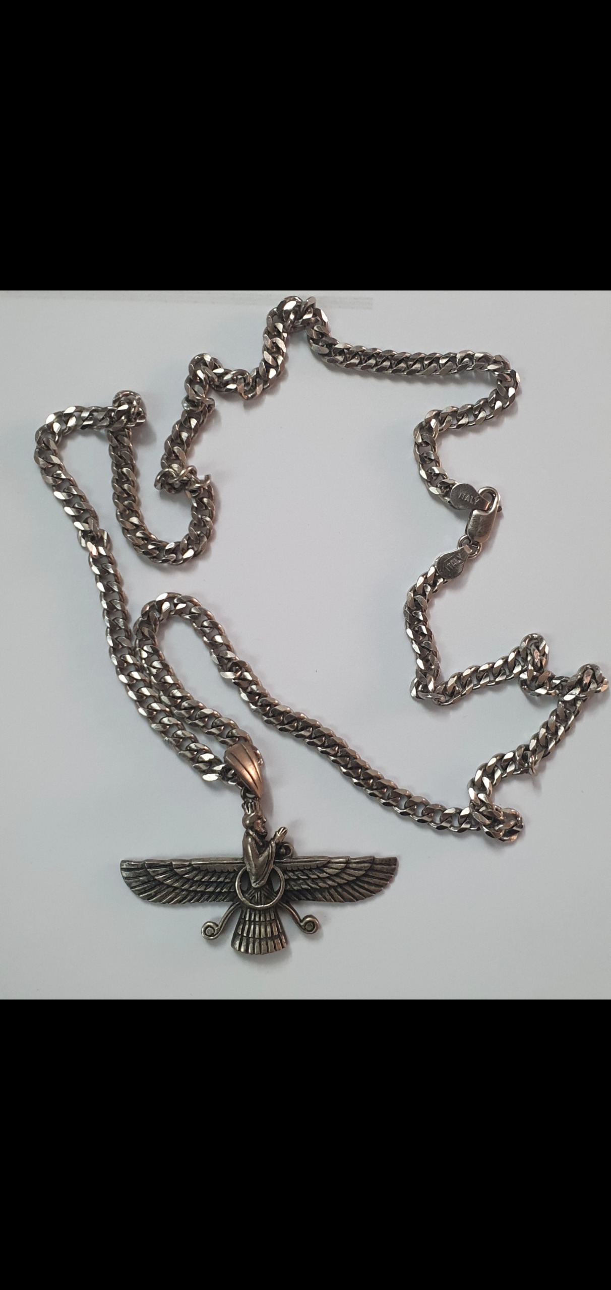 گردنبند نقره فروهر برند ایتالی