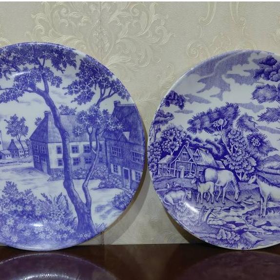 بشقاب ملامین آبی