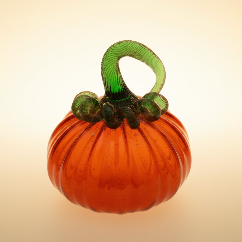 کدو دکوری شیشه ای