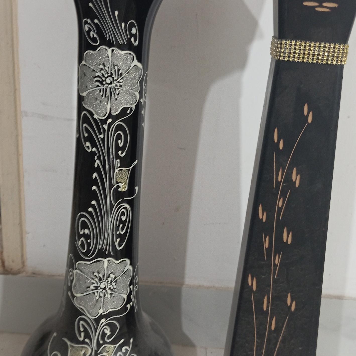 گلدان. چوبی طرح گندم