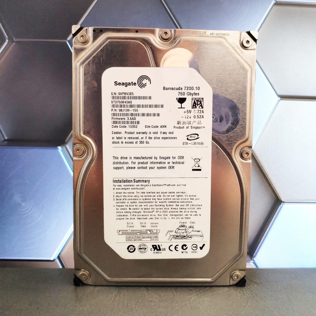 هارد 750 گیگ سیگیت باراکودا