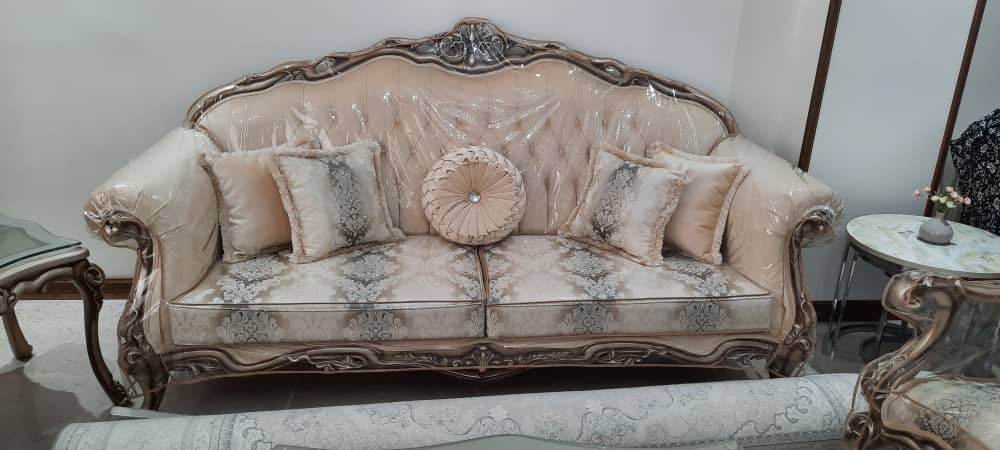 مبلمان 8نفره تمام چوب راش