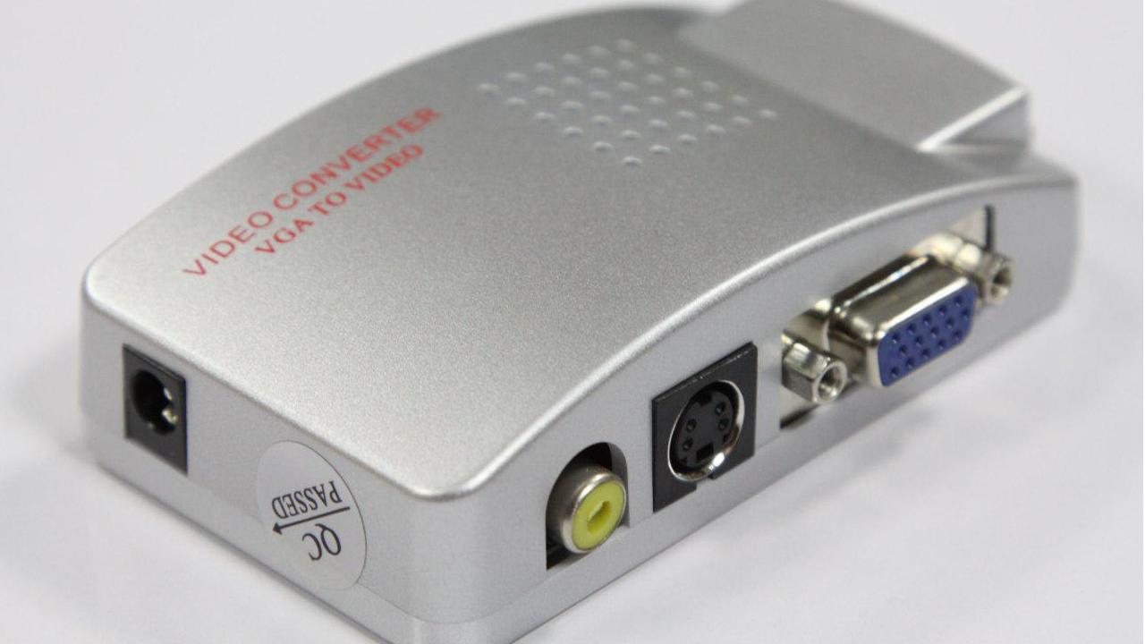 مبدل VGA به AV همراه کابل VGA  Audio  Power