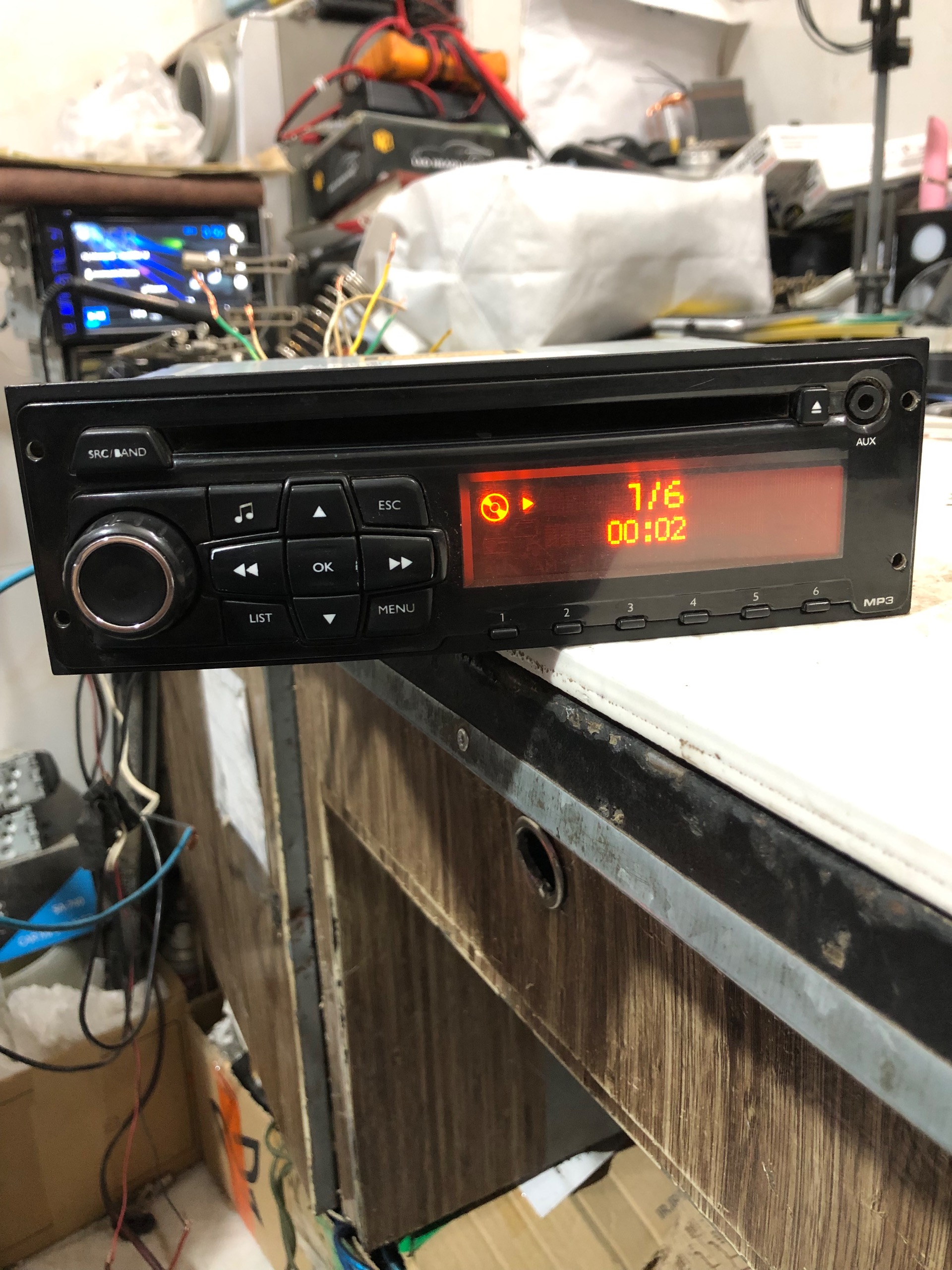 پخش فابریک 1607 پایونیر فابریک پژو 206