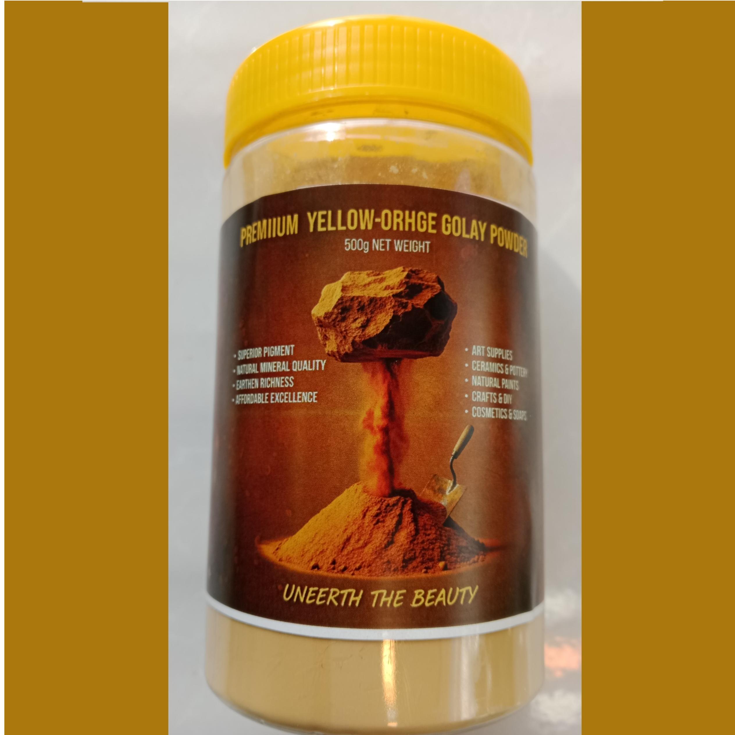 گل ماش رنگ معدنی زرد پیگمنت 400 گرمی