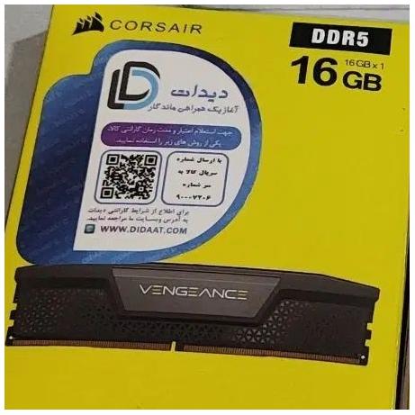 یک عدد رم DDR5 16Gb 5200Mhz cl40 Corsair vengeance