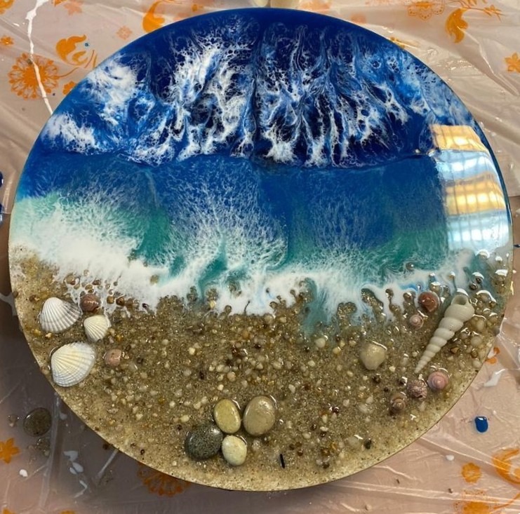 تابلو رزین بسیار زیبا دست ساز