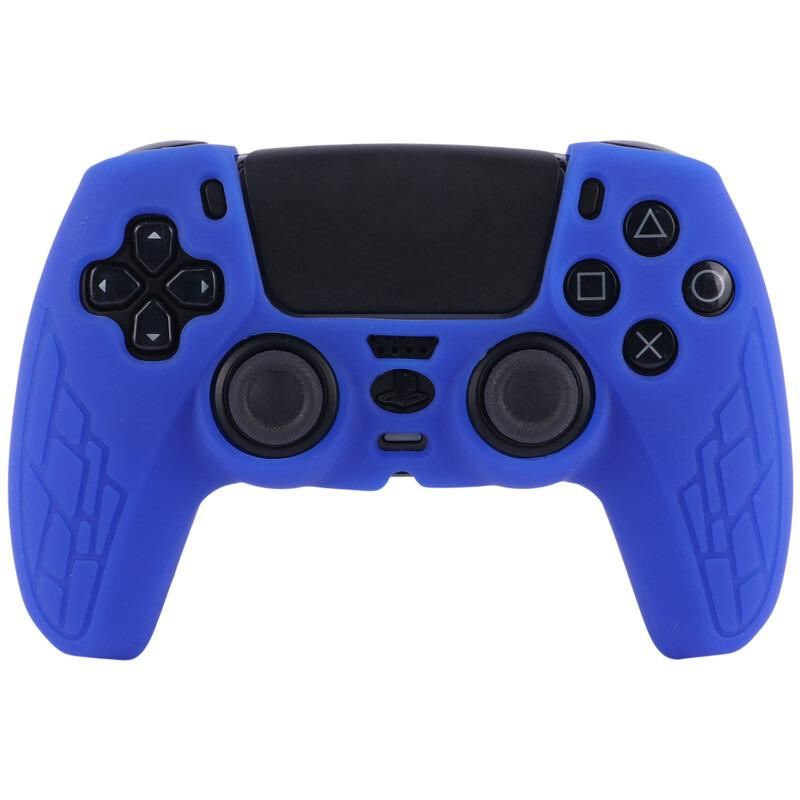 روکش دسته بازی PS5 طرح دار زمینه آبی کاربنی کد 1
