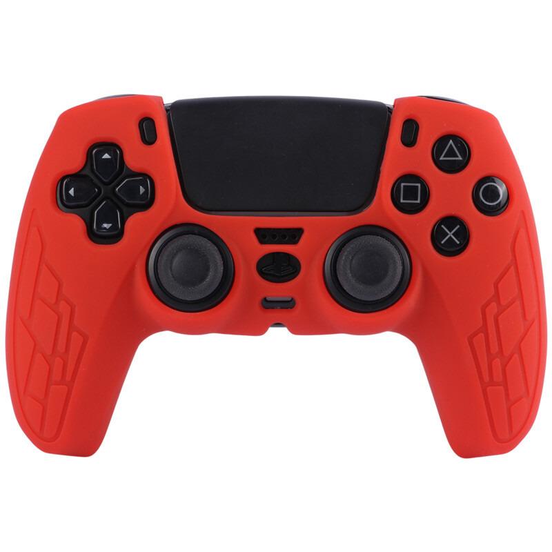 روکش دسته بازی ps5 طرح دار زمینه قرمز کد 1