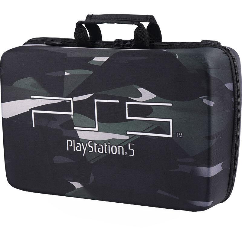 کیف کنسول بازی PS5 Slim طرح چریکی مشکی سبز