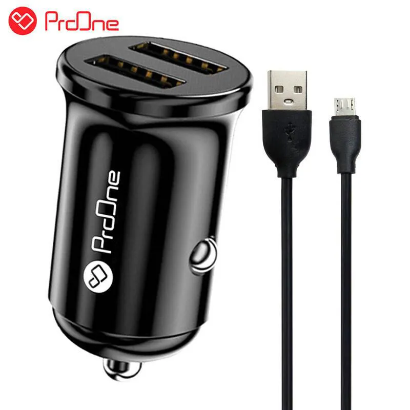 شارژر فندکی ProOne PCG12   کابل میکرو یو اس بی