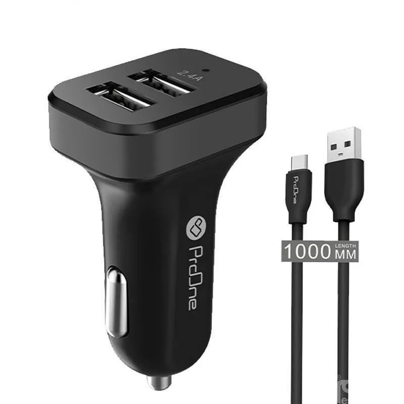 شارژر فندکی ProOne PCG17C 2.4A کابل Type-C