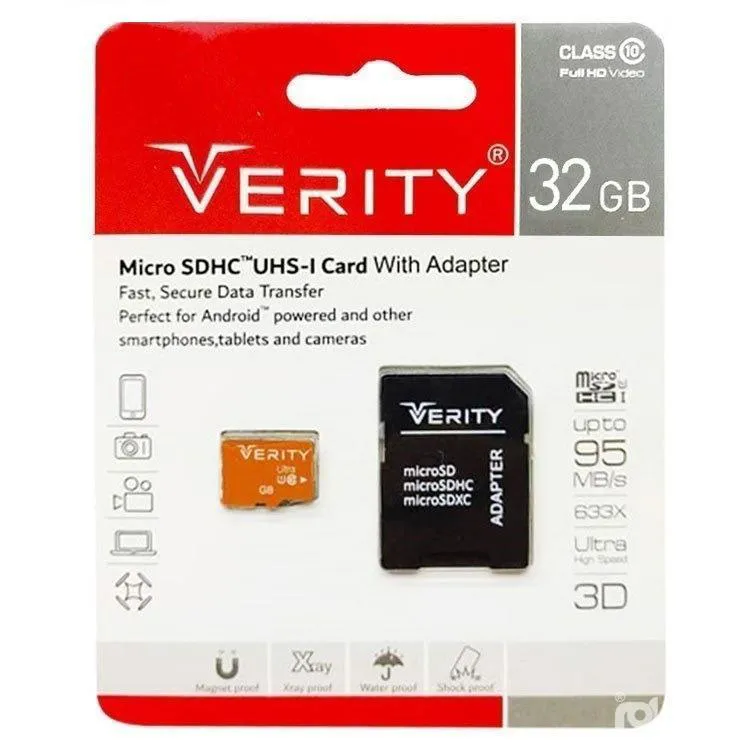 رم میکرو 32 گیگ وریتی Verity U1 95MB/s