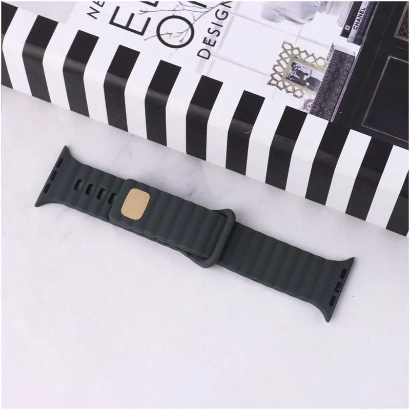 بندسیلیکون اپل واچStrapsGear4طرح پافر42/44/45/49mm