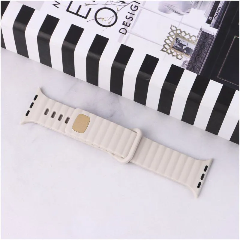 بندسیلیکون اپل واچStrapsGear4طرح پافر42/44/45/49mm