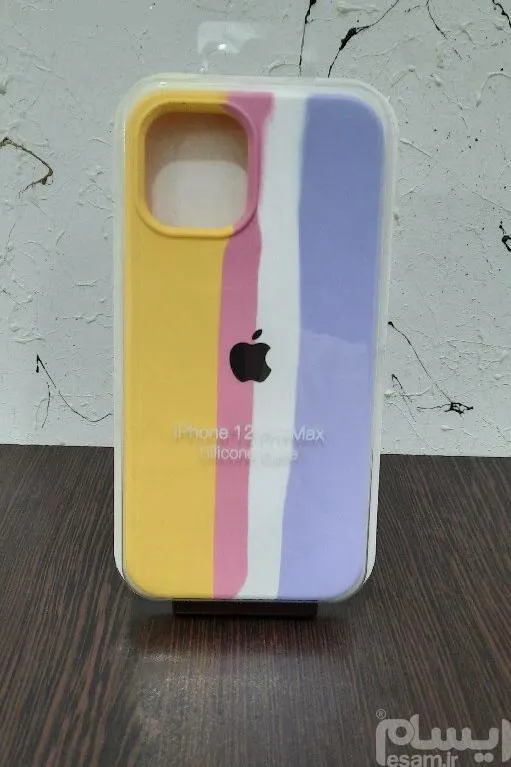 قاب سیلیکونی زیربسته رنگین کمانی iPhone 12 ProMax