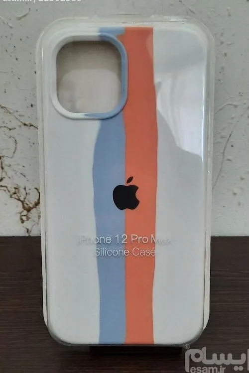 قاب سیلیکونی اورجینال رنگین کمانیiPhone 12 ProMax