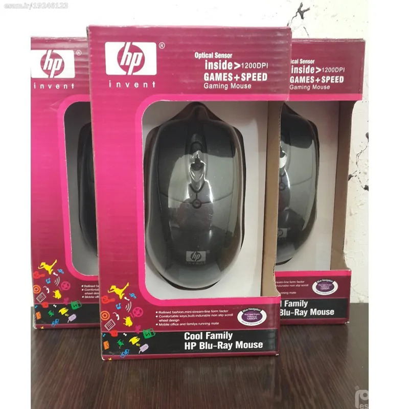 موس سیم دار اچ پی HP مشکی
